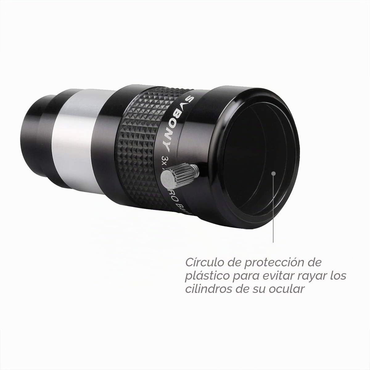 Svbony SV136 Lente Barlow Apocromatica 3X, Barlow Lens 1,25", Lente de Metal FMC para Telescopio Ocular y Astrofotografía