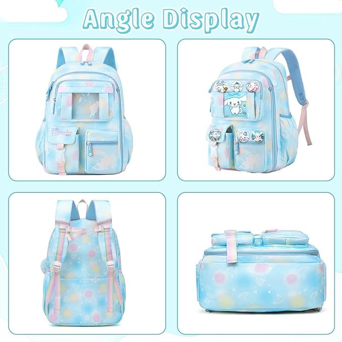 Image of Tinytot 30 Litre Japanese Korean Style School Bag Water-Resistant Laptop & Travel Backpack - Unisex Large 18 Inches Multipurpose Student Backpack for Boys & Girls, Men & Women