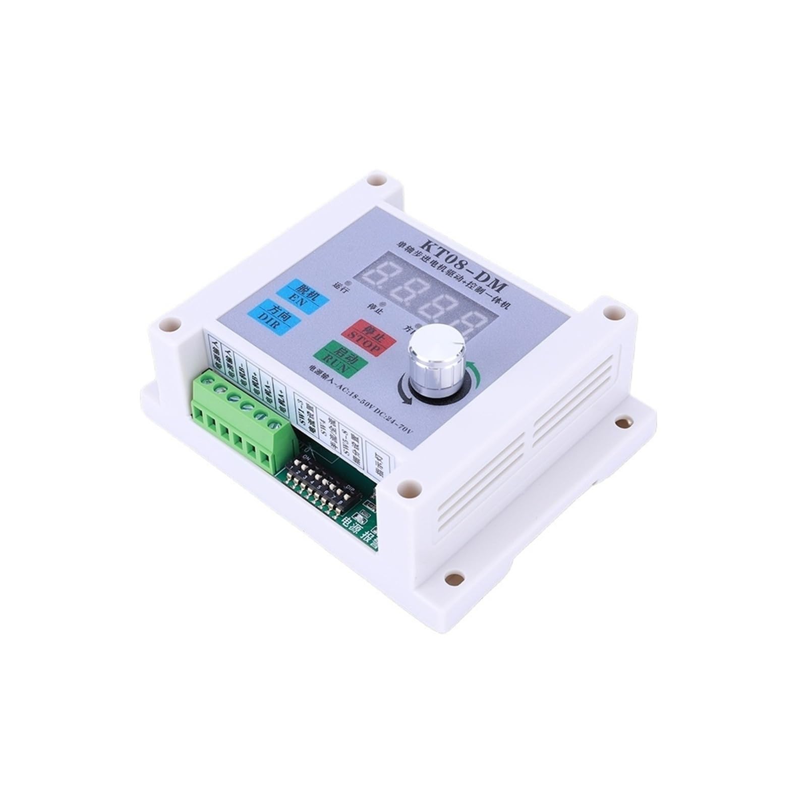 KTO8-DM regulator prędkości generatora impulsów 32-bitowy DSP jednoosiowy cyfrowy sterownik krokowy DC 24-70V/AC 18-50V do maszyny grawerującej
