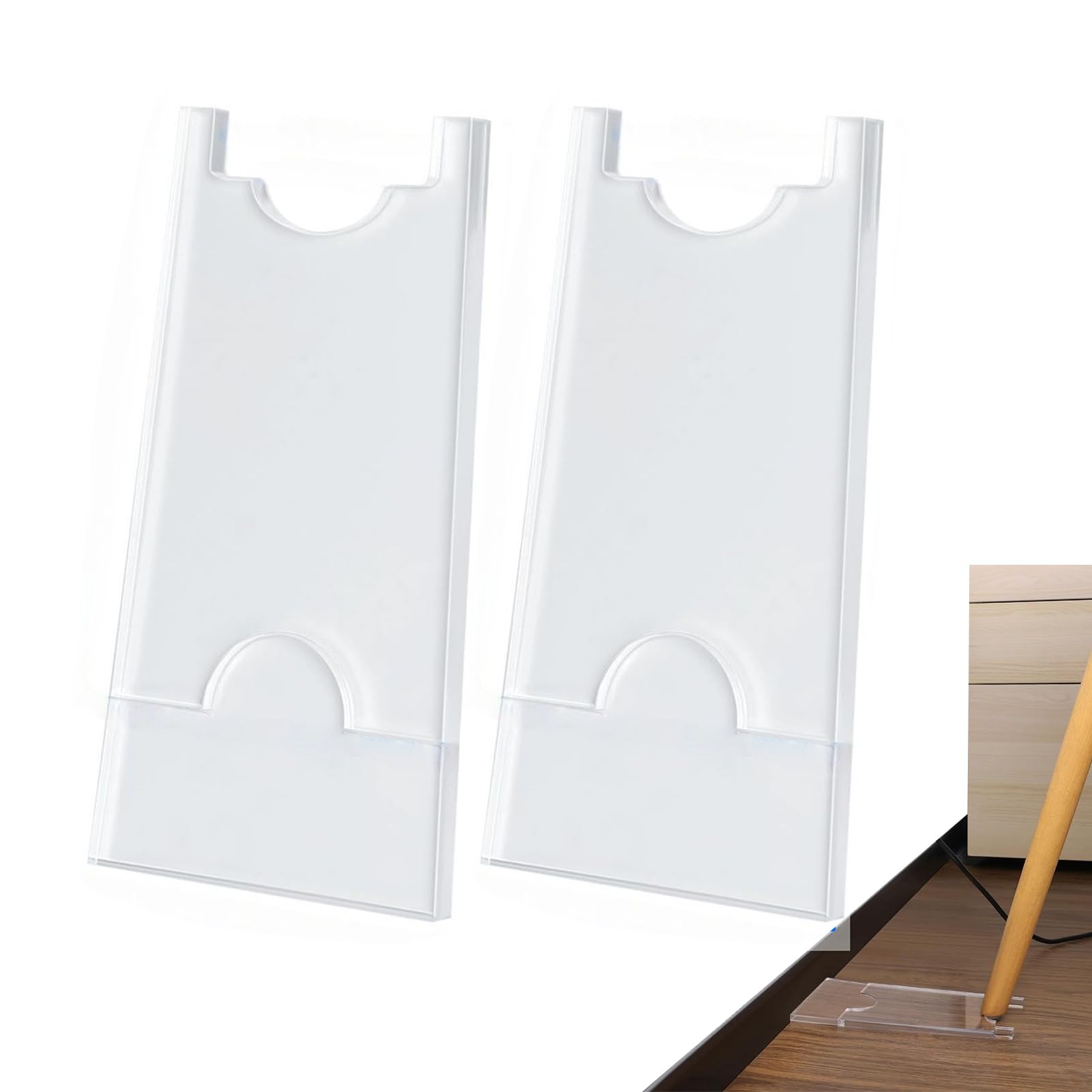 Butoir de lit en acrylique transparent antidérapant pour canapé et armoire