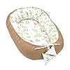 Babynest newborn baby bumper 90×50 cm – cocoon Handgemaakt dubbelzijdig katoen met babynest Reeën Bruin