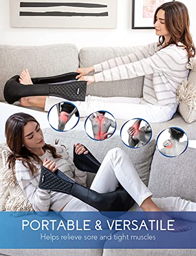 Zyllion Zma-28 Shiatsu Neck Massager And Zma-33 Full Body Massage Cushion Bundle (Black) #TOP3