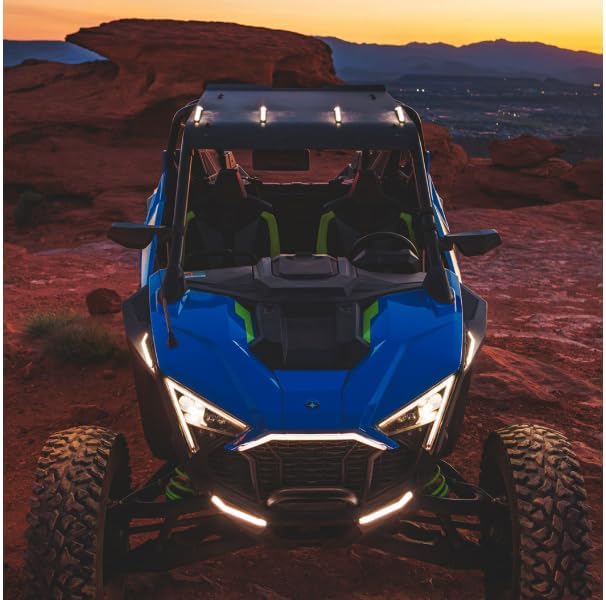 RAVEK Polaris RZR Turbo R Plug & Play Apex Lights (White Running Lights)