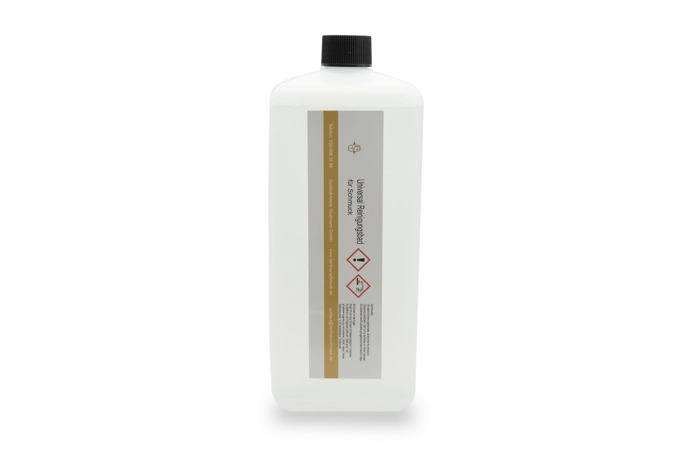 Universalreinigungsbad für Schmuck: Reinigen wie ein Profi! Gold, Silber, Modeschmuck; 1 Liter