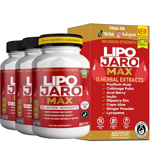 GREENVIFY Lipo Jaro Max Dietary Supplement All Natural 60 Capsules Vegan Non-GMO Gluten Free (1)