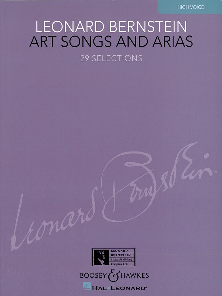 Art songs and arias for high voice and piano chant