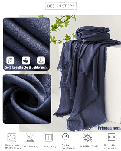 Gauze Summer Scarf Women Men Lightweight Soft Large Long 75x40 Beach Headscarf Shawls Wrap Fringed for Travel Party2