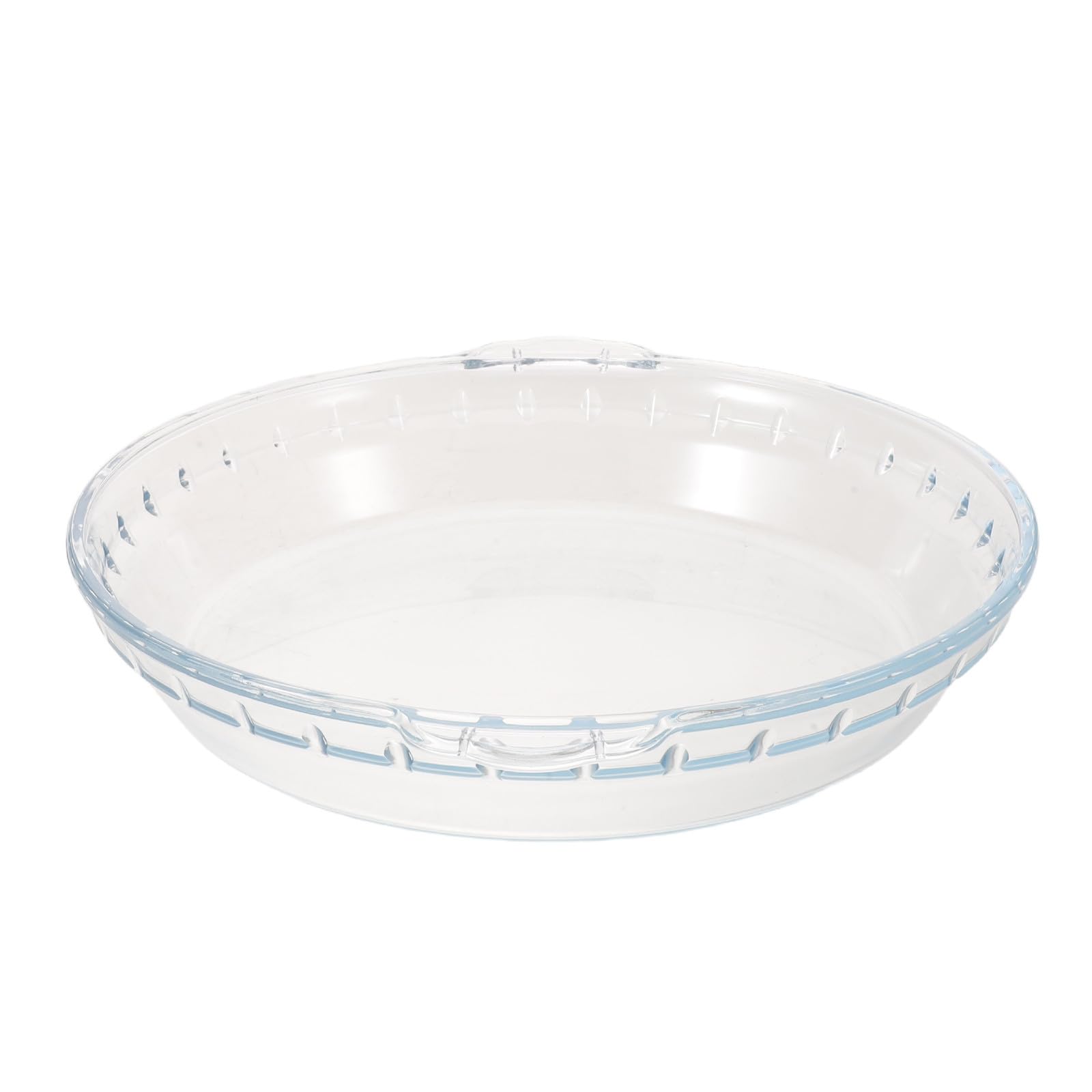 Teglia Rotonda in Vetro da Forno 10" Resistente Alte Temperature Compatibile Microonde per Crostate, Torte e Dolci, Riutilizzabile e Facile da Pulire