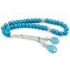 ALBASHAN Tasbih gemstone Natural Turquoise Muslim Prayer Beads islamic pendant misbaha