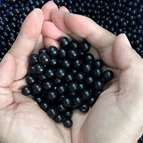 NCB Black Matte Onyx Beads 100pcs 10mm Round Gemstone Beads Spacer Charm Beads Natural Stone Loose Beads for Bracelet Necklace Jewelry Making 4mm 6mm 8mm 10mm (Matte Black Onyx, 10mm 100Beads) - Image 7