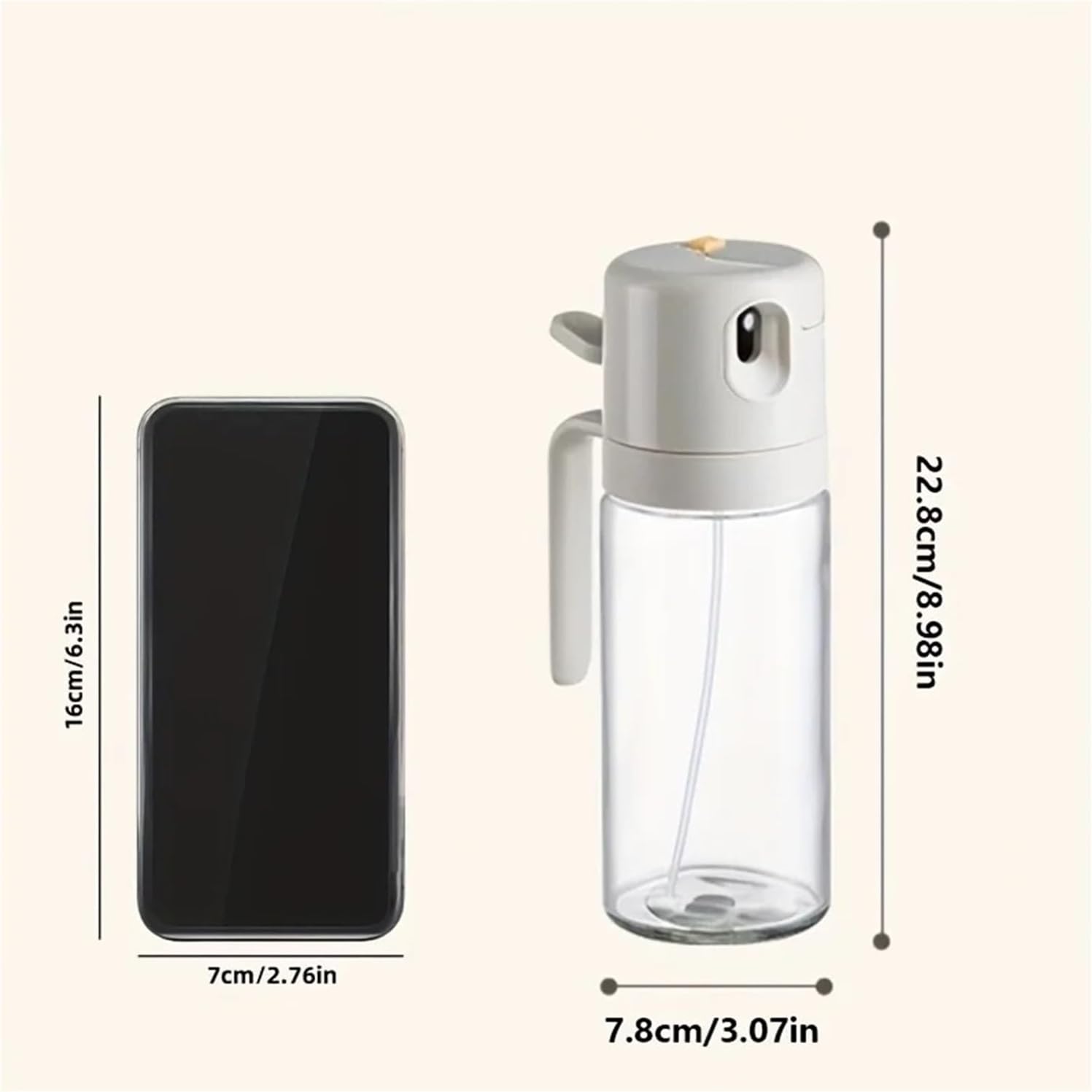 550ML Oil Sprayer Bottle - 2 in 1 Oil Dispenser fit for BBQ Cooking and Kitchen Use(3PCS)