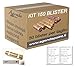 KIT150-1 Blister contenitori per monete Euro 150 MISTI : 1 € - 2 € E 50 Cent (50 pezzi per taglio) OMAGGIO mastrino e sigilli