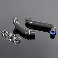 Vista 8 de PIT66 Kit de manguera de radiador de silicona, compatible con Impreza WRX GDA/GGA STi GDB/GGB EJ20 2002-2007 rojo con abrazaderas