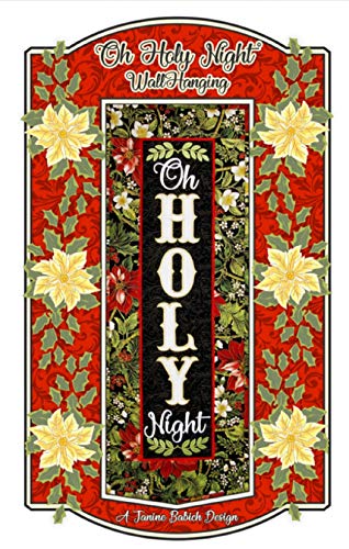 Oh Holy Night Wall Hanging # JBDOHN Janine Babich Designs Machine Embroidery Designs
