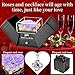 2 Preserved Rose Gift for Women - Eternal Rose with I Love You Necklace - Romantic Birthday Gifts for Girlfriend Mom Her Wife Grandma on Valentines Mothers Day Anniversary Christmas-Light Purple