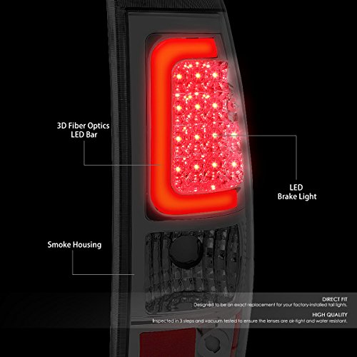 Image of DNA MOTORING TL-CSIL03-LED-RD3D-CH-SM LED 3D Tail Light Assembly Driver & Passenger Side [Compatible with 03-06 Silverado / 07 Sierra]