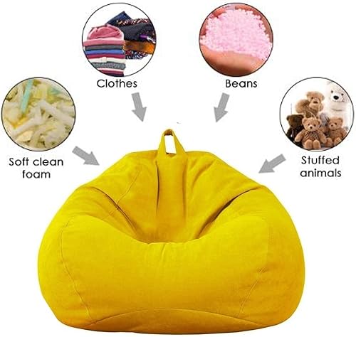 Miniatura 3 de SXBCyan Juego de sofá portátil perezoso puf para decoración de sala de estar, muebles, puf, silla, sofá de una sola tela, balcón, dormitorio, silla