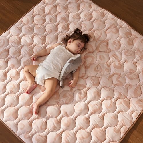 Image of Momcozy Baby Play Mat, Leopard Brown