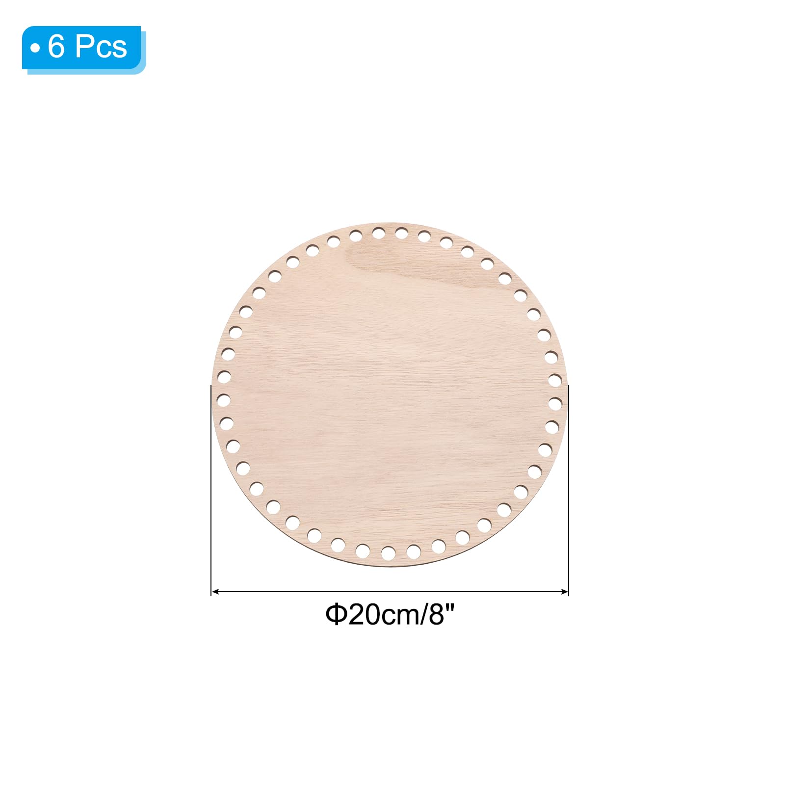 PATIKIL 8" Diameter Crochet Basket Bottom - Image 2