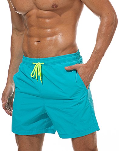 Gopune Mens Quick Dry Beach Short Swim Trunks with Mesh Lining