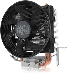 Cooler Master Hyper T20 Compact CPU Air Cooler, Ventilador de 95mm, Heat Pipes Duplos de Cobre, Contato Direto para AMD Ryzen AM4, Intel LGA1200/1151 (RR-T20-20FK-R1), Prata