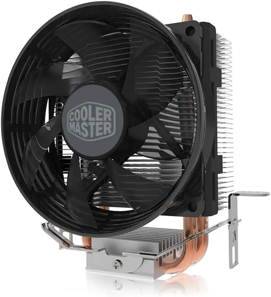 Cooler Master Hyper T20 Compact CPU Air Cooler, Ventilador de 95mm, Heat Pipes Duplos de Cobre, Contato Direto para AMD Ryzen AM4, Intel LGA1200/1151 (RR-T20-20FK-R1), Prata