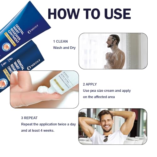 Image of MEOLY Genital Wart Remover Cream: Genital Wart Removal Ointment with Salicylic Acid Fast-Acting, Gentle for Men and Women