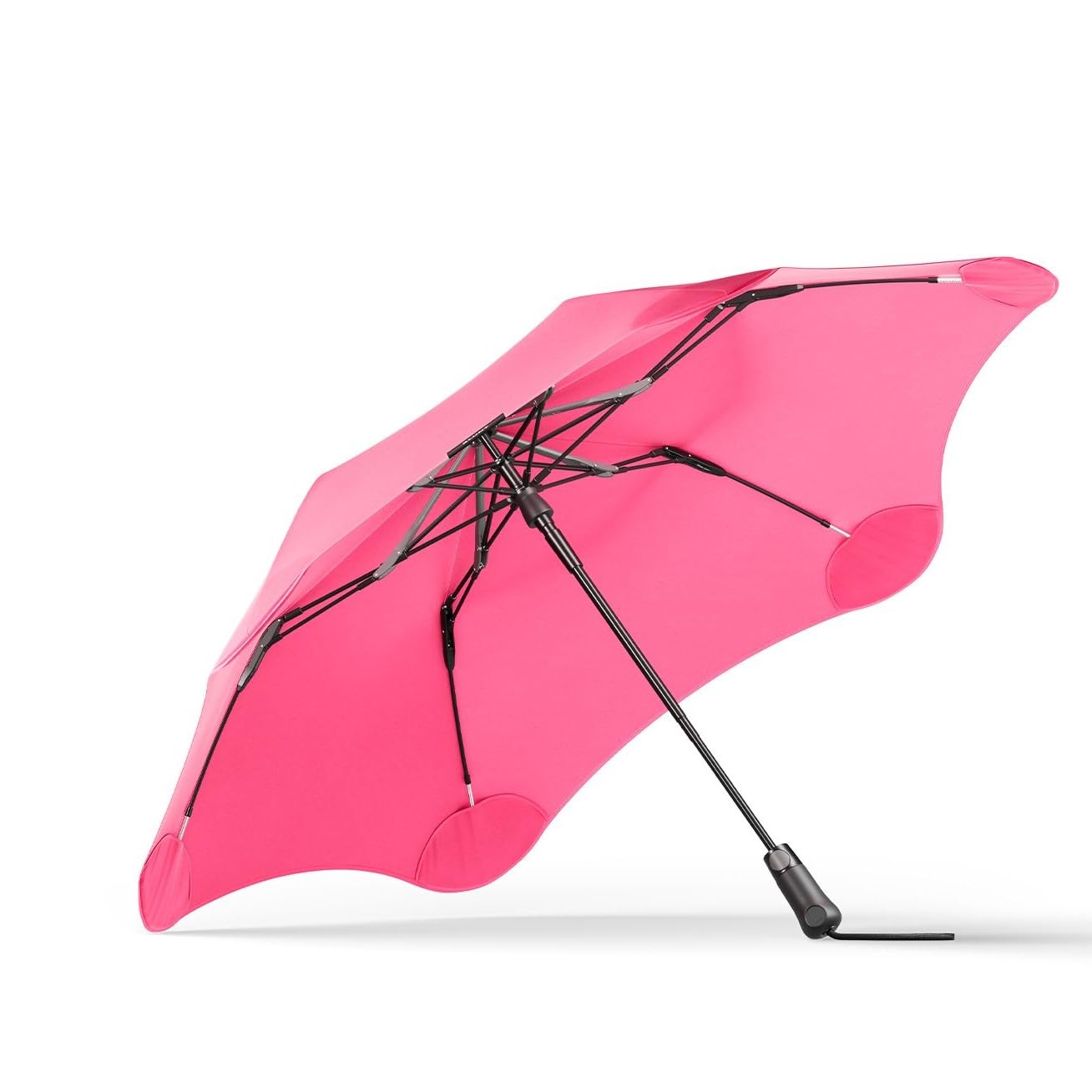 Blunt Pink Brandt Metro Folding Windproof Umbrella, Hibiscus