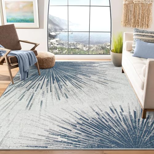 Lahome Modern 8x10 Rugs for Living Room - Washable Ultra-Thin ...