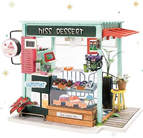Amazon Co Jp ドールハウス プレゼント おしゃれ ミニチュア 手作りキットセット おもちゃ Diy Ledライト付 レトロ 3dパズル アンティーク 子供 組み立て 知育玩具 男の子 女の子 スイーツ屋台 おもちゃ