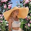 Oversized Beach Straw Hats for Women Floppy, Extra... #3