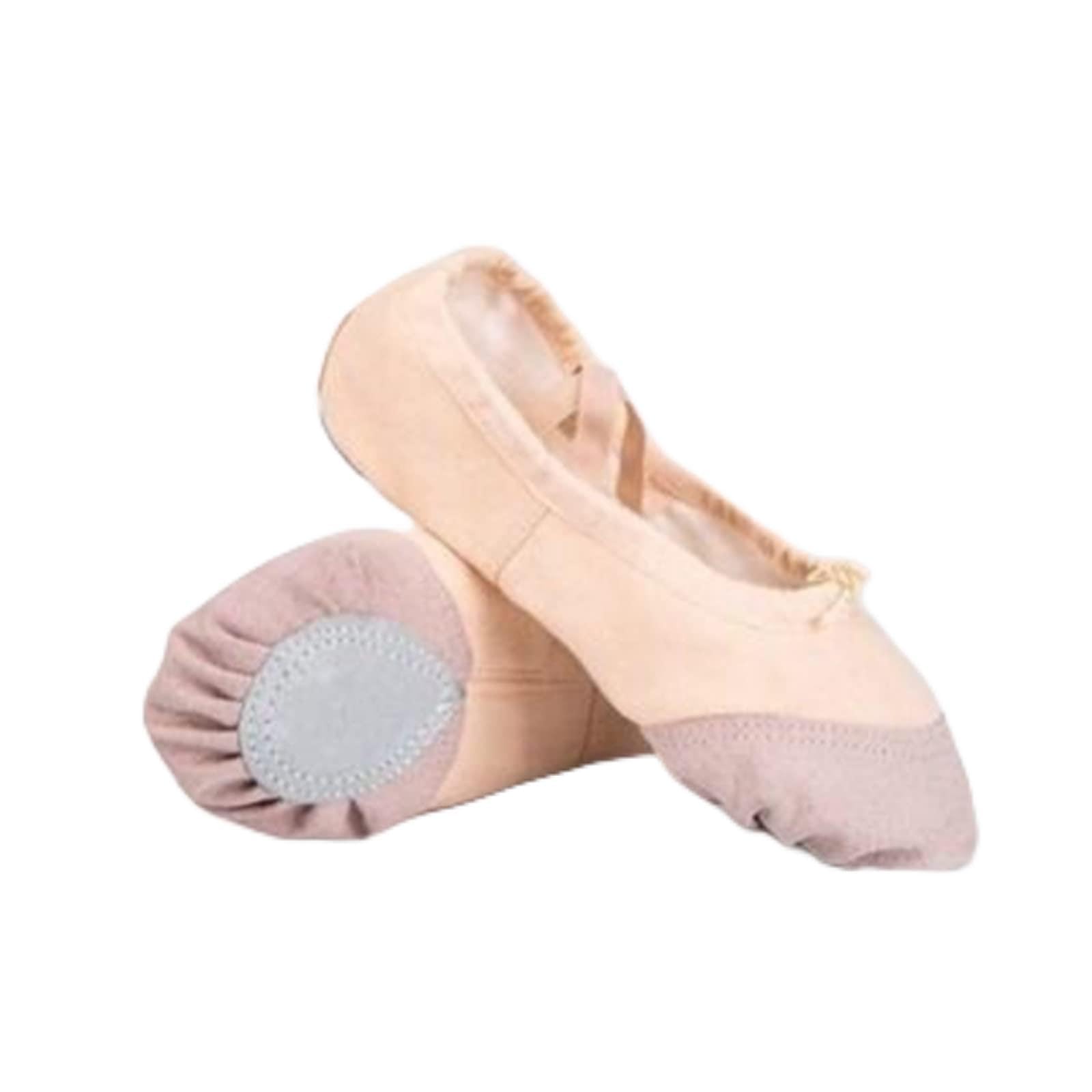 Zapatillas de Ballet de Cuero para Yoga, Ballet, Lona, Zapatos de Baile, Zapatillas de Ballet para niñas, Zapatillas para niños pequeños,SHhg894064330-F-27 EU