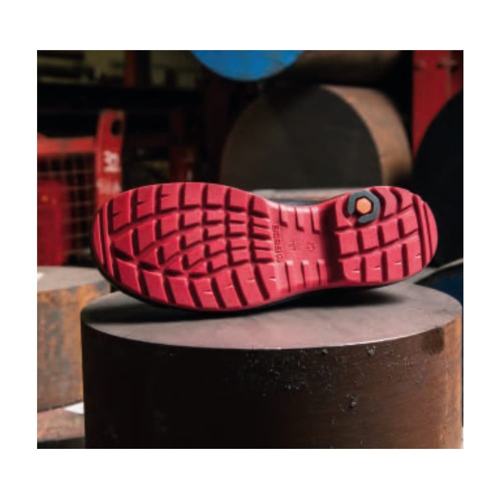 BASE Protection Sparkle S3 HRO Ci HI SRC Zapato de Seguridad, Talla: 42, Color: Negro/Rojo, B0880BKD42