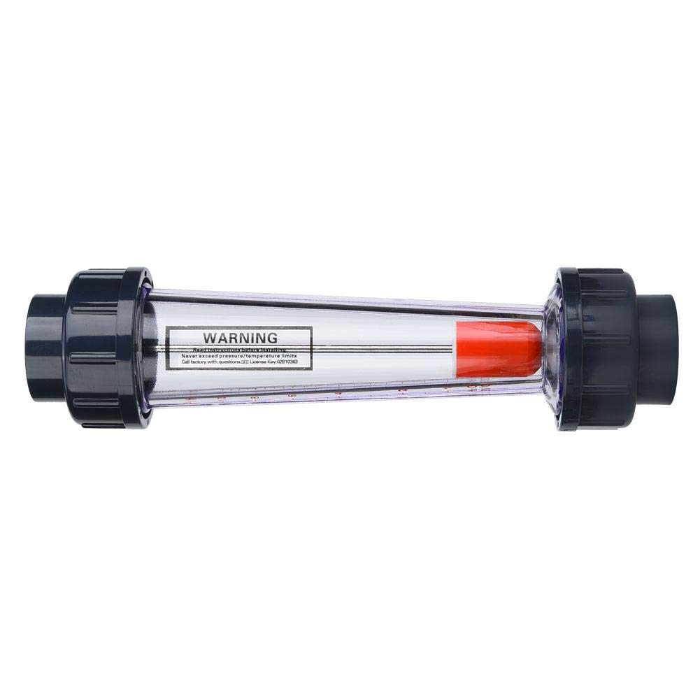 Medidor de flujo de líquido con tubo de plástico ABS, boca plana de plástico (40 mm/1.6 pulg.), Rango LZS-32 (D) 1-10 m³/H