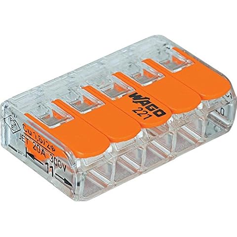 Wago 221-415 Lever-Nuts 5 Conductor Compact Connectors 50 PK Cover