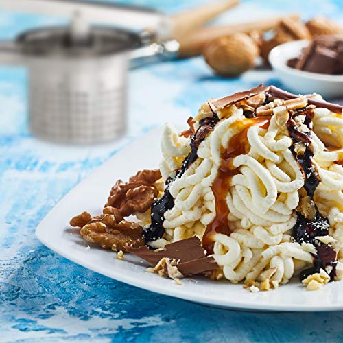 Relaxdays Aardappelpers roestvrij staal, vaatwasmachinebestendig, spätzlepers, pers voor spaghettiijs, ijspers… - Image 4