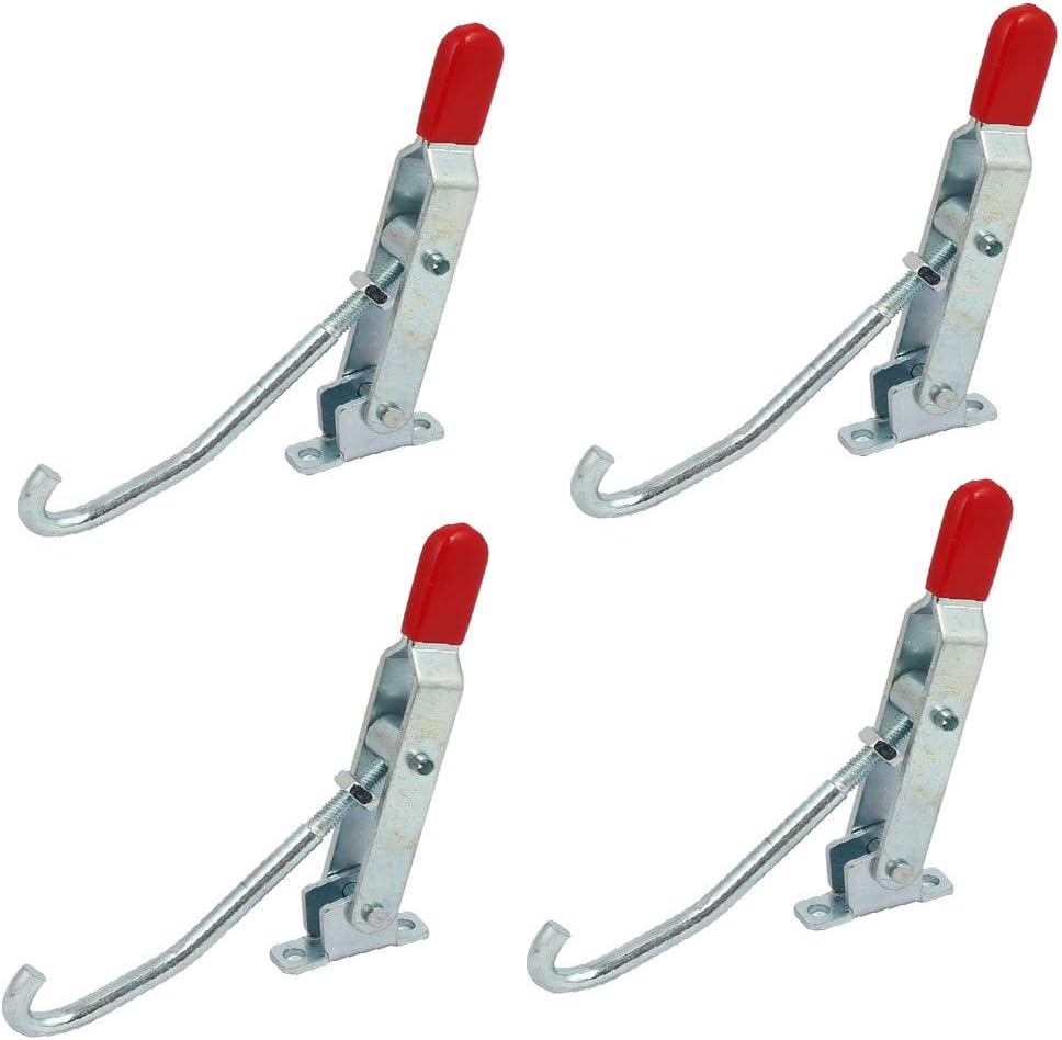 New Lon0167 230mm Long Featured Zinc Plated Pull reliable efficacy Action Adjustable Toggle Clamps GH-452 4pcs(id:466 2e e8 c31)