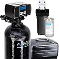 Aquasure Harmony Series 30,000 Grains Whole House Water Softener with Automatic Digital Metered Control Head | Fine Mesh Resin for Iron Removal, Reduces Hardness & Improves Water | for 1-2 bathrooms