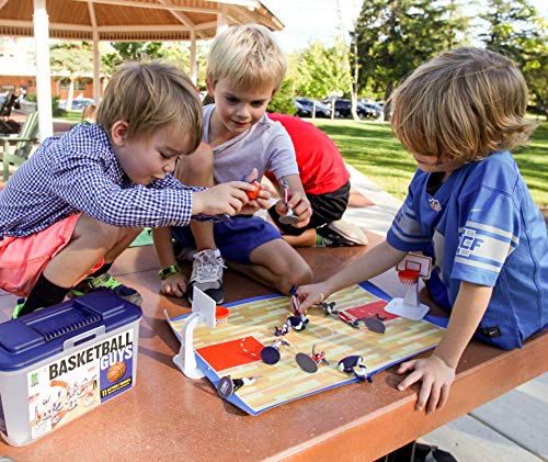 Kaskey Kids Basketball Guys - Red/Blue Inspires Kids Imaginations With Endless Hours Of Creative, Open-Ended Play – Includes 2 Teams & Accessories – 21 Pieces In Every Set! #TOP4