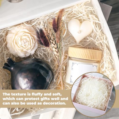 Raffia Geschreddertes Papier, 100g Geschreddertes Papier, Geschreddertes Papier Füllmaterial Für Pakete, Für DIY Party Hamper Füllung und Geschenkverpackung für Geschenkbox Dekorations