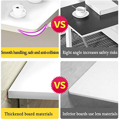 Opklapbare tafel Wandgemonteerde klaptafel, zware opklapbare wandtafel Eettafel Laptopcomputer Bureau Perfecte aanvulling op wasruimte/kantoor/thuisbar/keuken en eetkamer (wit) - Afbeelding 4