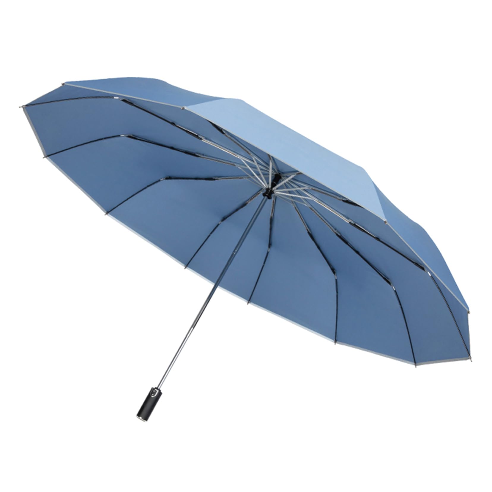 Parapluie de voyage pliant 57 pouces, résistant au vent et robuste - Ouverture et fermeture automatiques faciles, léger, durable et compact - Résistant au vent, petit parapluie de pluie