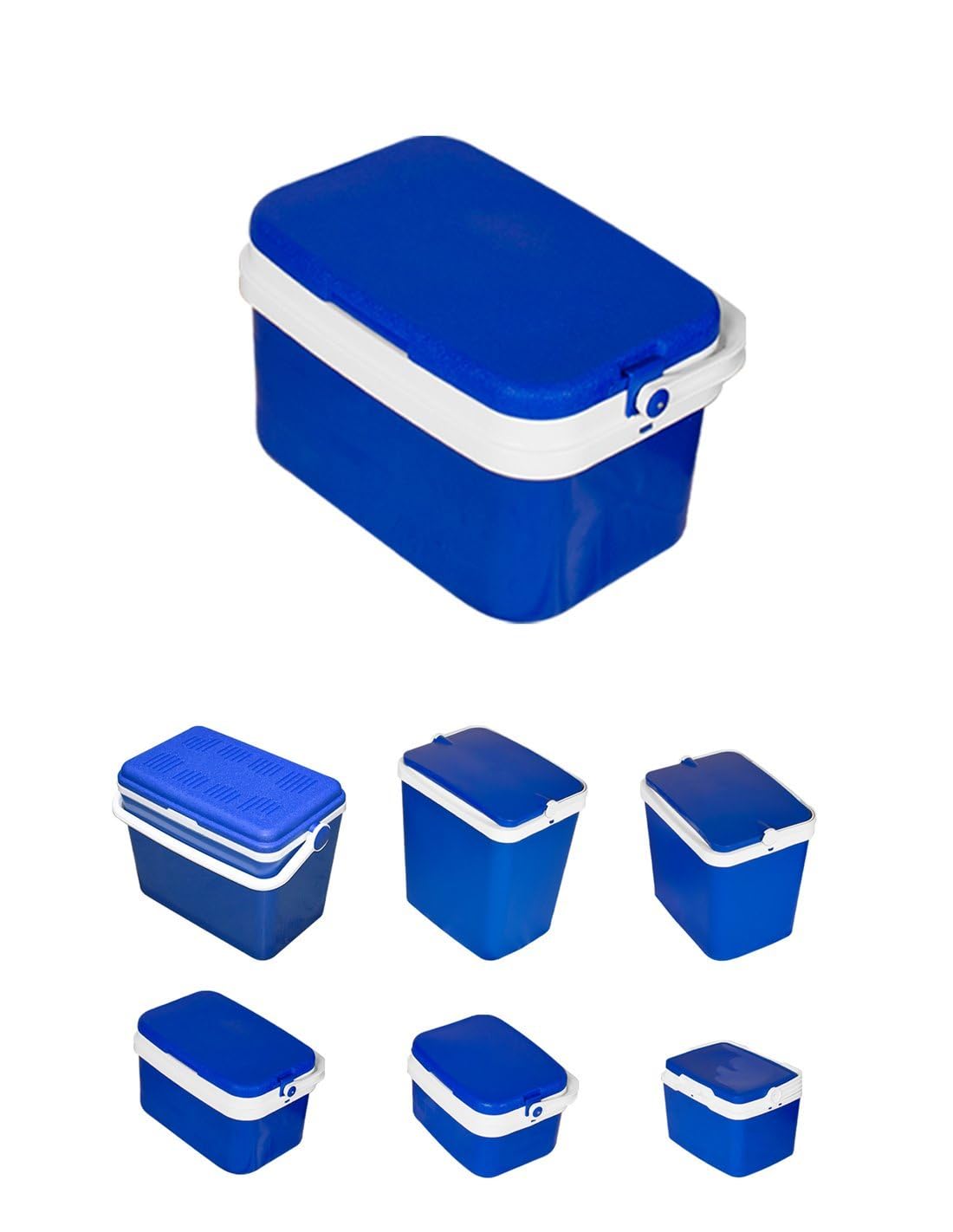 JARDIN202 - Nevera Portátil Rígida – Nevera Térmica con Asa para Camping, Barbacoa y Viaje | 16 L (Azul)