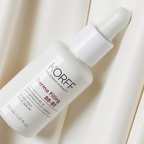 Korff Derma Filling B8-B5 serum do twarzy, regeneruje skórę i redukuje zmarszczki, do skóry dojrzałej, formuła przeciwstarzeniowa z witaminami B8 i B5, opakowanie 30 ml