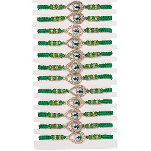 Bracelet cheville papillon bohème et cordon rouge tressé main lot de 12
