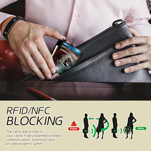 Image of Small Travel Wallets, Mexico Flag Slim Minimalist Front Pocket Wallet with Wristlet, RFID Blocking PU Leather Credit Card Holder with ID Window Change Purse for Men Women
