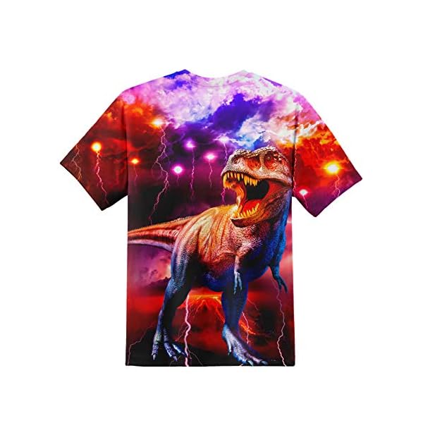 YAJOOEY Boys Girls Kids Tee Shirt 3D Print Graphic Short Sleeve Shirt for Kids 6-16 Years - Image 3