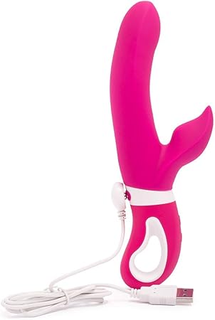 Vibrador conejito Maya de silicona hipoalergénica con dos ...