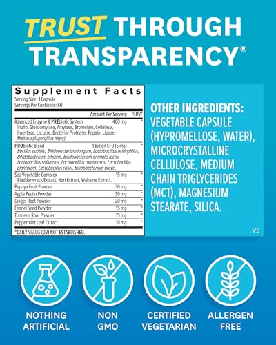 Zenwise Health DHW-12 Digestive Enzymes - Probiotic Multi Enzymes thumb #1
