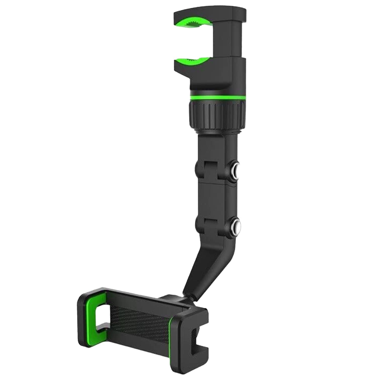 Universal Clip Cell Phone Holder Multi-Joint Flexible Adjustment for Car Rear View Mirror Back Seat Video Stand Kitchen Stand & Bed Mount Stand 360 Degree Rotation Mobile (Black)-image-37